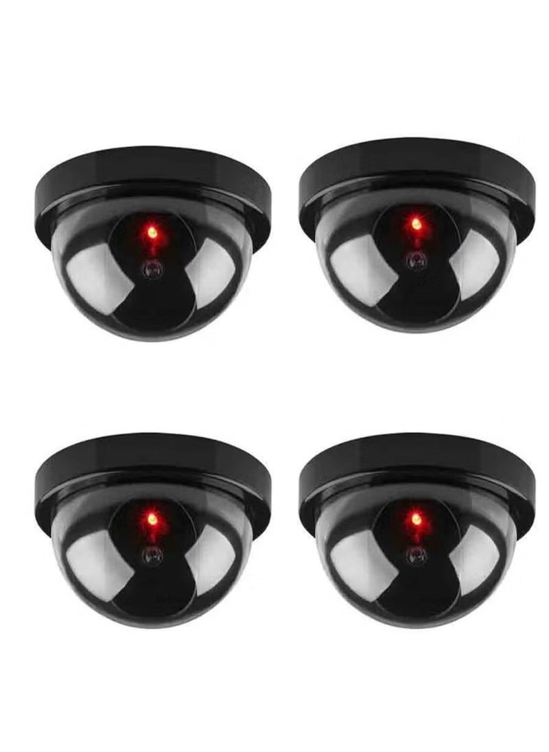 Generic - 4PCS Dummy Surveillance Cameras with Flashing Red Light – Realistic Look, Battery-Powered, Perfect for Home or Business Security - Image 1
