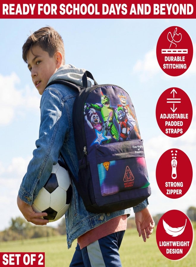 Get Trend Five Nights at Freddy’s Boys Backpack & Water Bottle, 2 Pc Set - Image 3