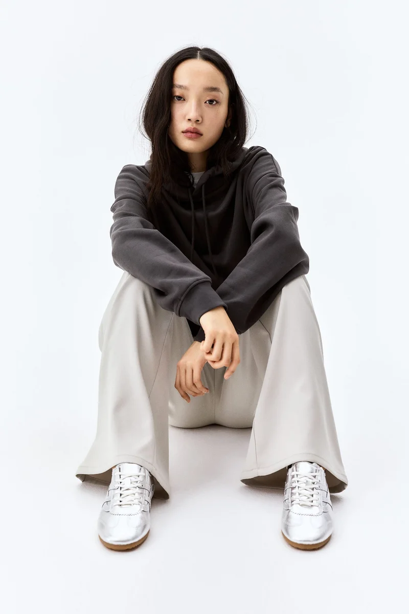 H&M Wide twill trousers