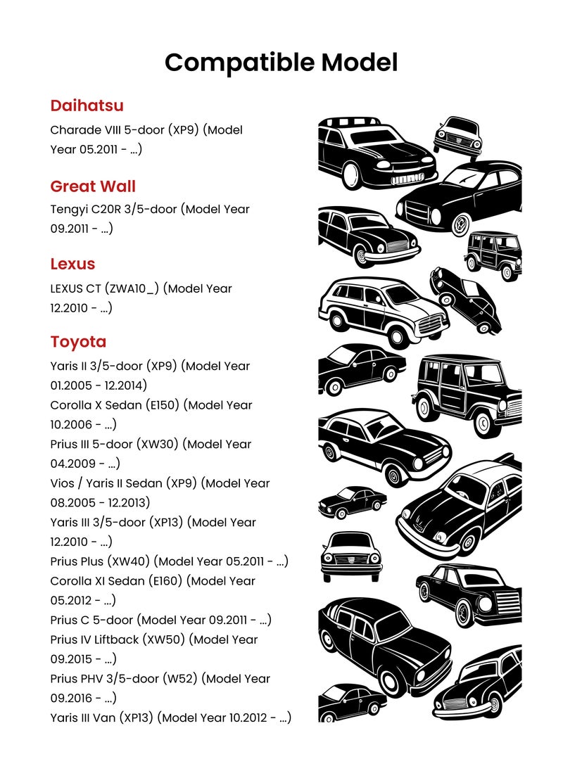 WEMZER INDUSTRIES - WEMZER | Premium Ceramic Brake Pads |04465-52200-WZ|Compatible With: Daihatsu, Great Wall, Lexus, Toyota (Find Fitting Compatibility in Description) - Image 1