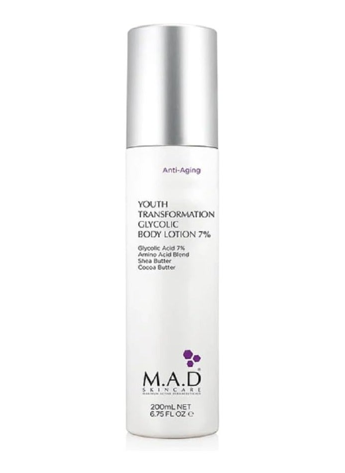 M.A.D Skincare M.A.D Youth Transformation Glycolic Body Lotion 200 ml  - Image 2