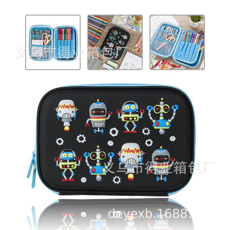 New Primary School Student Pencil Case Girl 3D Three-Dimensional Cartoon Stationery Box First Grade Large Capacity Cute Pencil Case Spot - Image 1