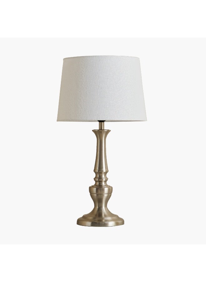 Home Box Blythe Sturdy Metal Table Lamp with Linen Shade - 33x61 cm - Image 5