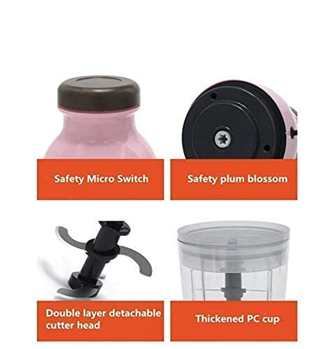 WOLTAX Electric One Touch 4 Blades Portable Electric Blender Mini Food Processor Blenders Mixers Grinder Chopper Capsule Cutter capsule - Image 4