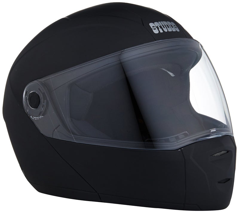 Studds Ninja Elite SUPER Flip Up Full Face Helmet (Matt Black, XL) - Image 1