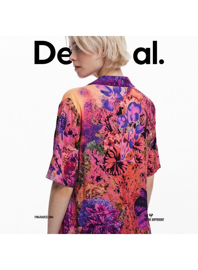 DESIGUAL spring/summer 2025 New Collection Island Print Women's Blouse - Image 5