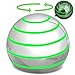 Dilabnba Kinetic Spinner Toy for Adults Kids Optical Illusion Metal Desk Gyro Ball for Focus Sensory Play Silent Fidget Toy Pocket Gadget with Travel Case 15 Silvery - Image 3