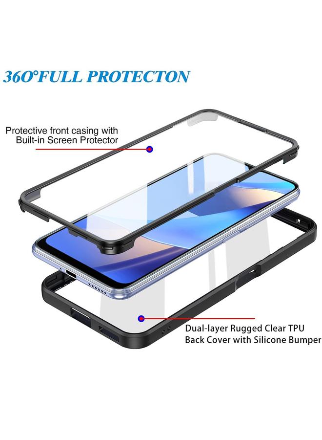 إيروريكس جراب لهاتف OPPO A16 / A55 5G مصنوع من الأكريليك + TPU، جراب هاتف مقاوم للصدمات بتغطية كاملة 360 درجة - Image 3