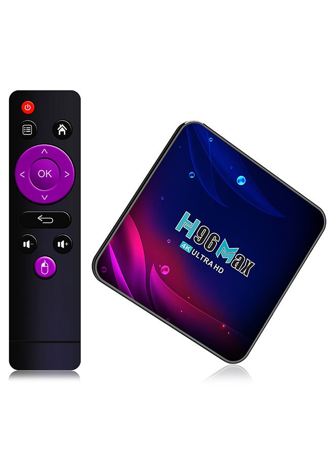 H96 Max TV BOX 4K android 11 4GB RAM 64GB ROM, Android TV Box With WiFi BT Quad Core HD Media Player Set Top Box  - Image 2