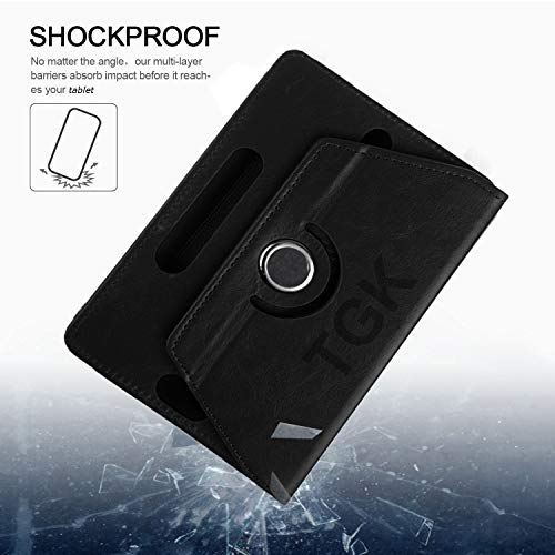 TGK Rotating Cover for Lenovo Tab 4 10 TB-X304L / TB-X304F / TB-X304N 10.1 inch (Black) Universal 360 Degree Leather Rotary Swivel Stand Case - Image 5