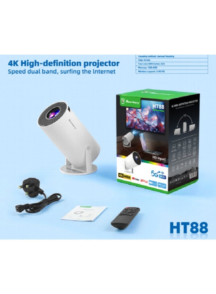 Smartberry Smartbarry HT88 4K Projector Wi-Fi Bluetooth - Image 2