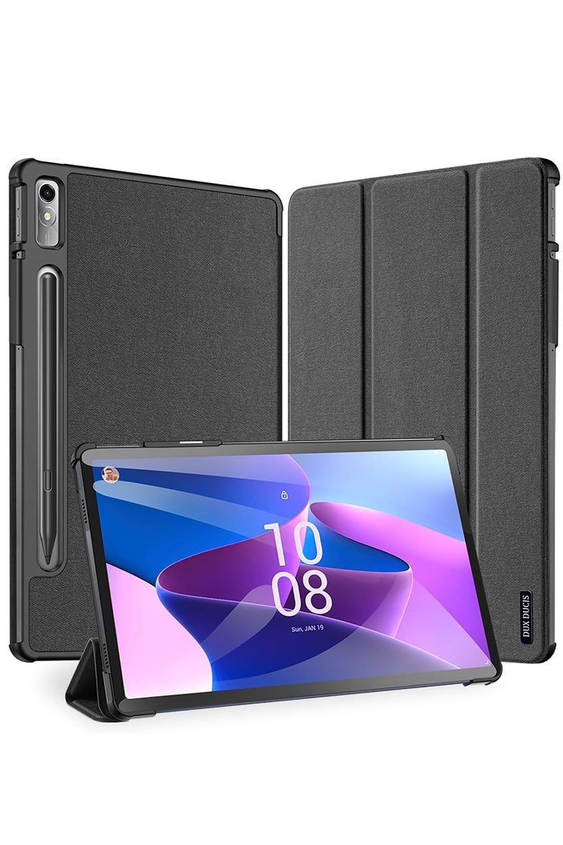 Dux Ducis Domo Series Horizontal Flip Magnetic PU Leather Case with Three folding Holder For Lenovo P11 Pro Gen2 11.2 Inch (Black) - Image 1