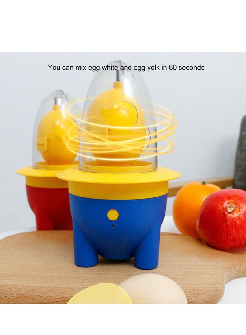 Captaintech Electric Egg Spinner, Portable Egg Spinner Scrambler in Shell, Egg White and Yolk Spin Mixer Egg Scrambler for Making Hard Boiled Golden Eggs, With USB Charging, for Kitchen Cooking - Image 2