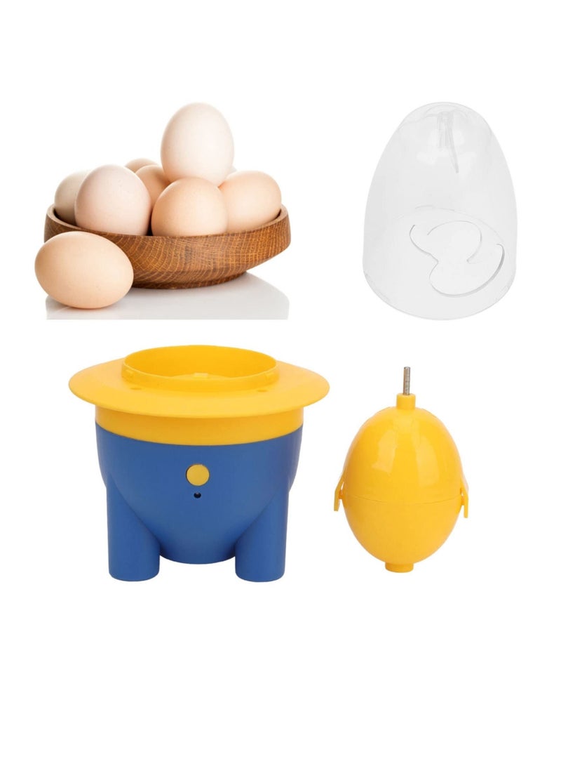 Captaintech Electric Egg Spinner, Portable Egg Spinner Scrambler in Shell, Egg White and Yolk Spin Mixer Egg Scrambler for Making Hard Boiled Golden Eggs, With USB Charging, for Kitchen Cooking - Image 4