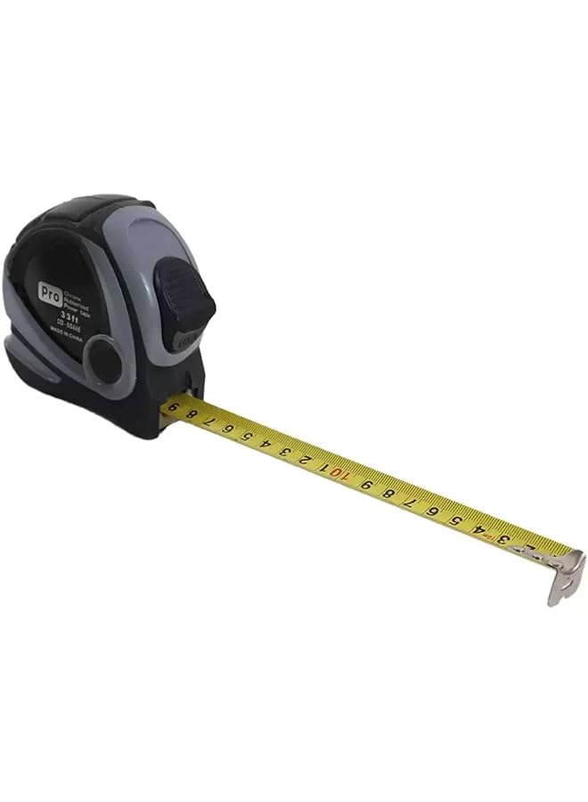 promass High-Precision Steel Measure Tape Chrome Self Lock Rubberized Power Waterproof Anti-Rust Thickened Stainless Measuring Tool (7.5 Metres) - Image 1