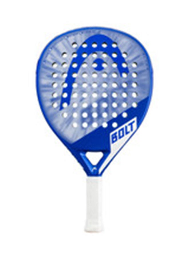 Bolt Padel Racket | Blue/White | With Power Foam | Teardrop Shape | 360 Grams