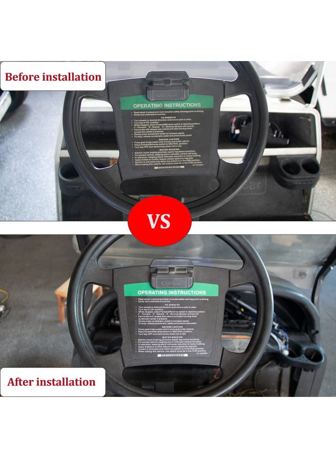 CartClan CartClan Club Car Precedent Steering Wheel Sticker&Dashboard Sticker Kit - Image 2