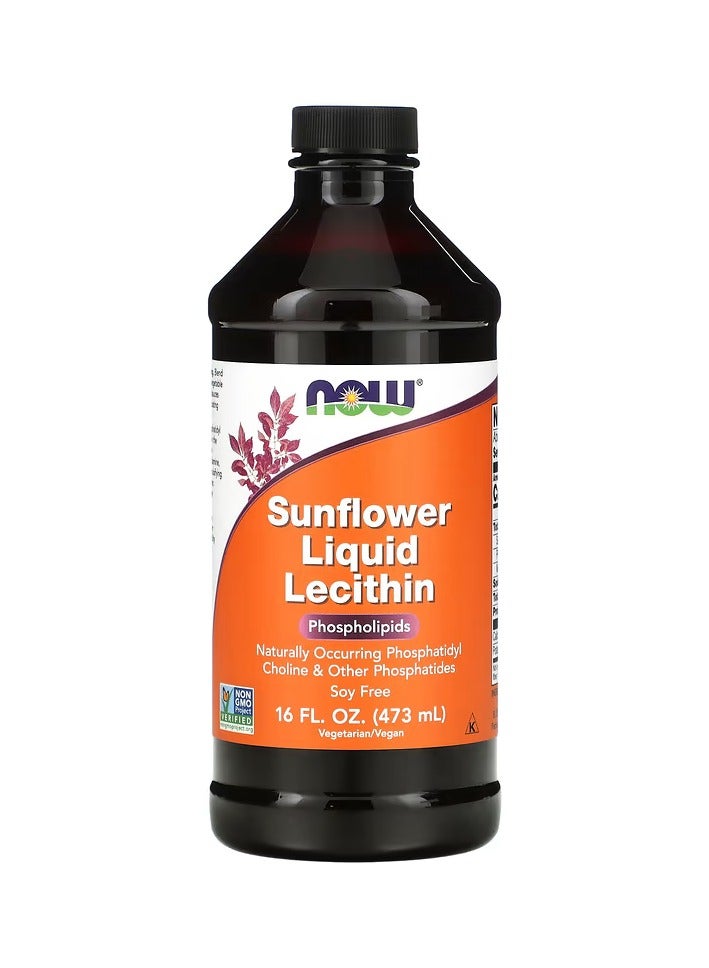 now Sunflower Liquid Lecithin, 16 fl oz (473 ml) - Image 1