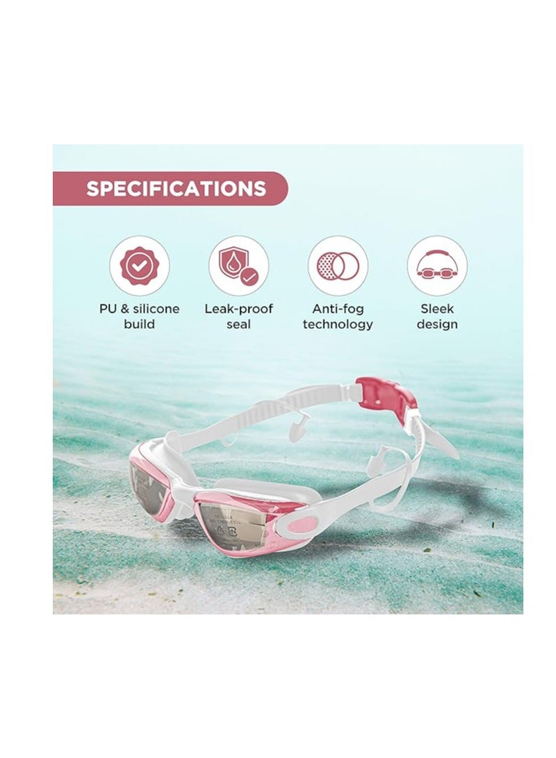 ENDLESS  Premium Swimming Goggles with Anti-Fog and UV Protection – Wide Frame & Leak-Proof Silicone Seal with Hard Case - Image 2