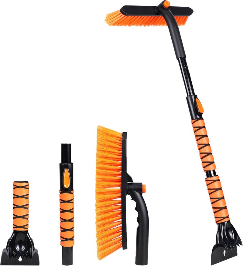 EcoNour 36" 3 in 1 Extendable Snow Brush and Ice Scraper for Car Windshield - Image 1