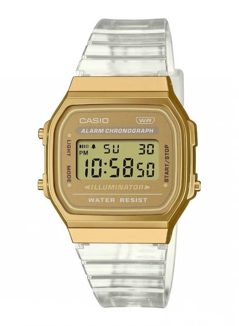 كاسيو ساعة رقمية كلاسيكية مقاومة للماء للجنسين A168XESG-9ADF - Image 2