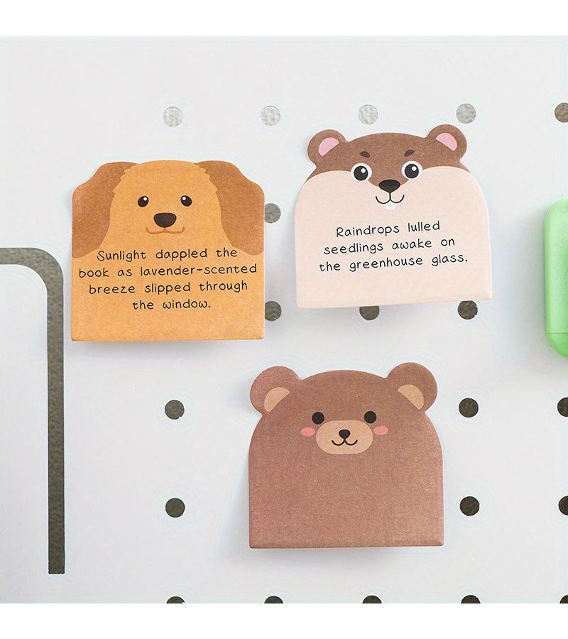 240 Sheets 12 Books Cartoon Cute Animal Shaped Sticky Notes Large Capacity Reusable Memo Pad For School Office Party Gifts - Image 5