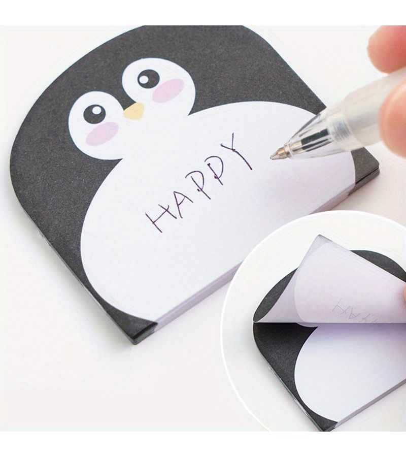 240 Sheets 12 Books Cartoon Cute Animal Shaped Sticky Notes Large Capacity Reusable Memo Pad For School Office Party Gifts - Image 4