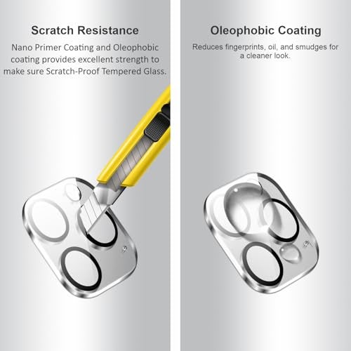 SupCares Premium Camera Lens Protector Tempered Glass Compatible For iPhone 16 Pro and iPhone 16 Pro Max With Installation Kit | Edge to Edge Coverage | Transparent | Pack of 2 - Image 4