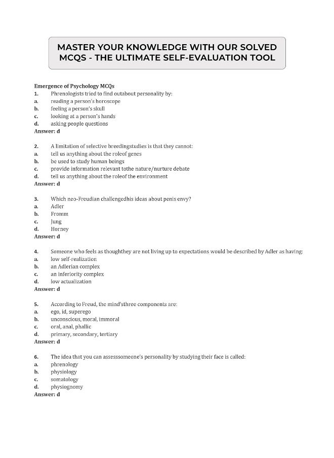 null - UGC NET Paper II Psychology (Vol 1) Topic-wise Notes (English Edition) | A Complete Preparation Study Notes with Solved MCQs - Image 1