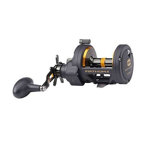 PENN Fathom II Star Drag Reel, Size 40 Fishing Reel, Right Handle Position, Black Gold, FTHII40SD - Image 2