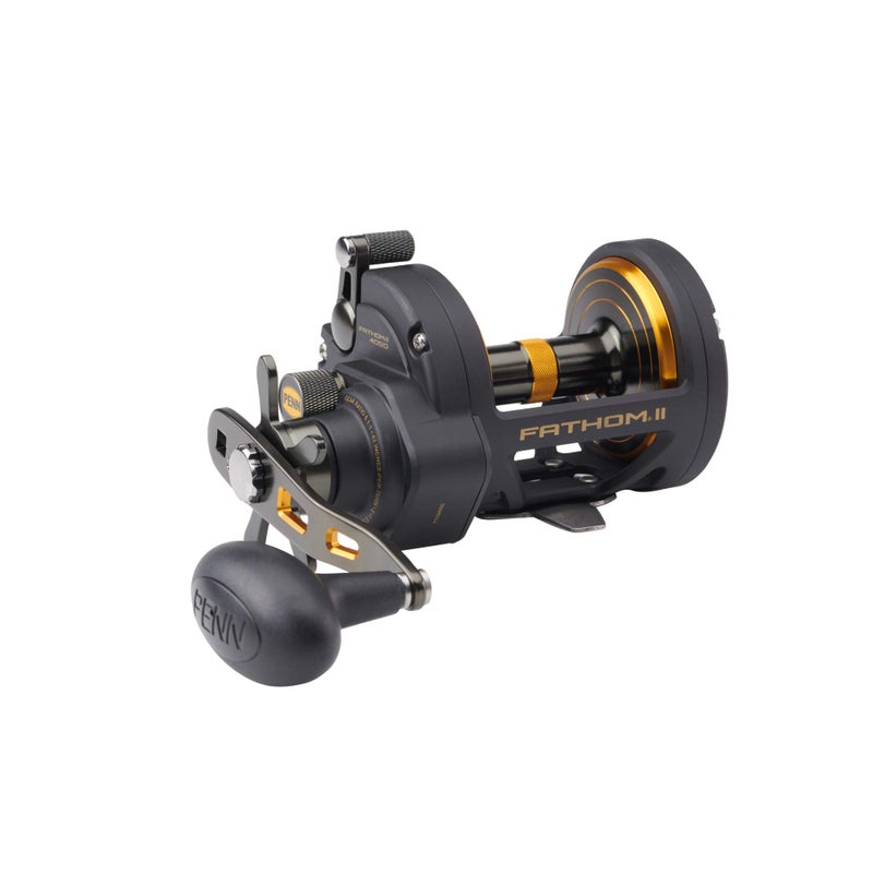 PENN Fathom II Star Drag Reel, Size 40 Fishing Reel, Right Handle Position, Black Gold, FTHII40SD - Image 3
