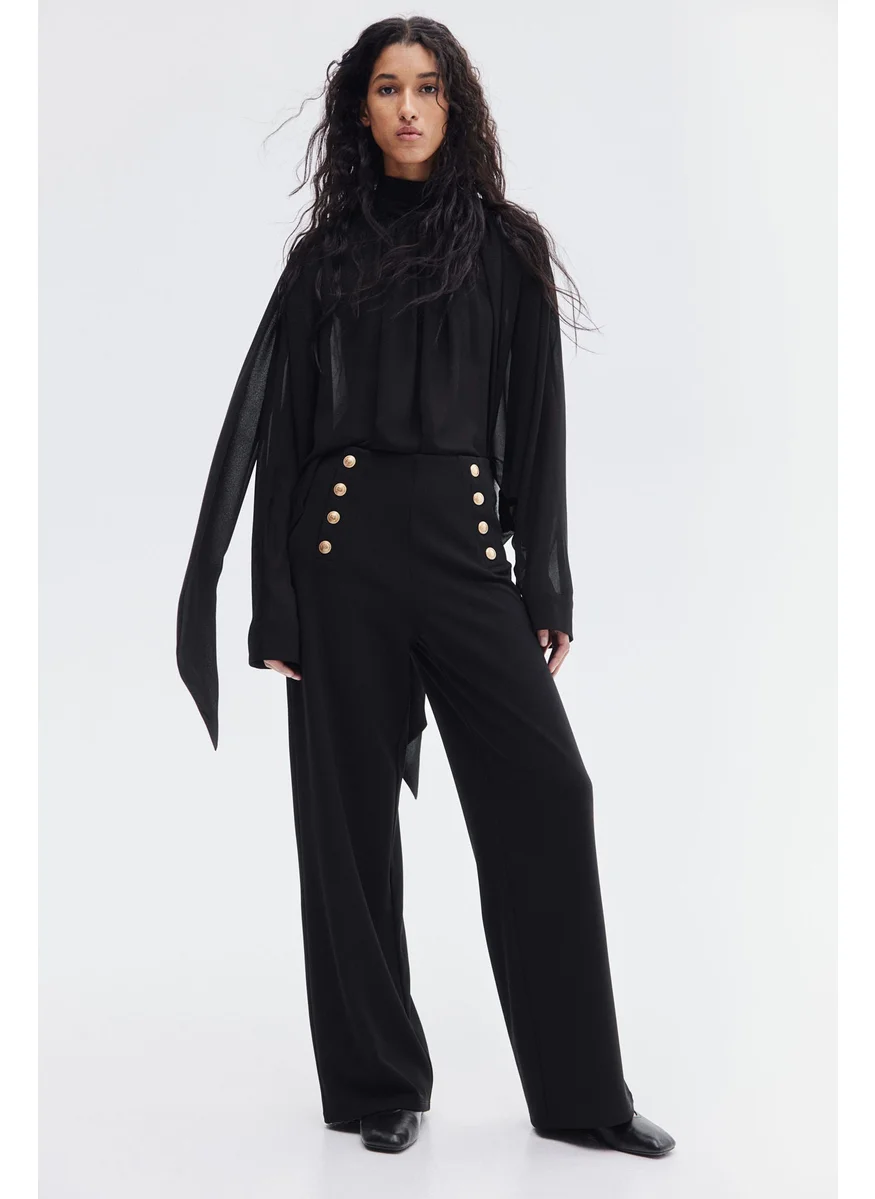 اتش اند ام Button-Front Trousers