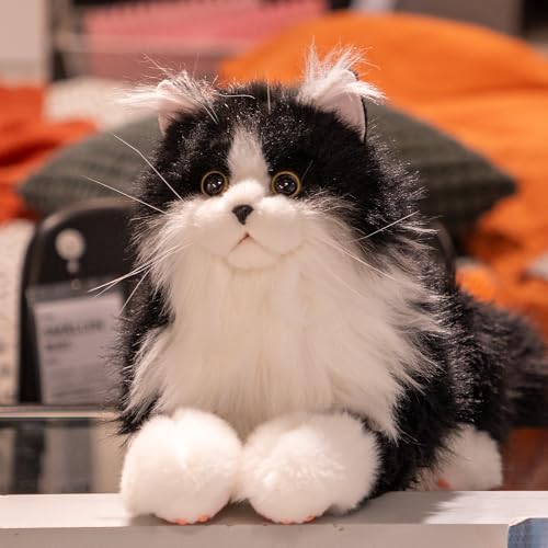 Chongker Weighted Stuffed Animals 3lb 22 Realistic Plush Cat Pet Substitute Home Companionship Travel Companion Office Alleviate StressSuitable for Children Adults and SeniorsBlack Cat - Image 1