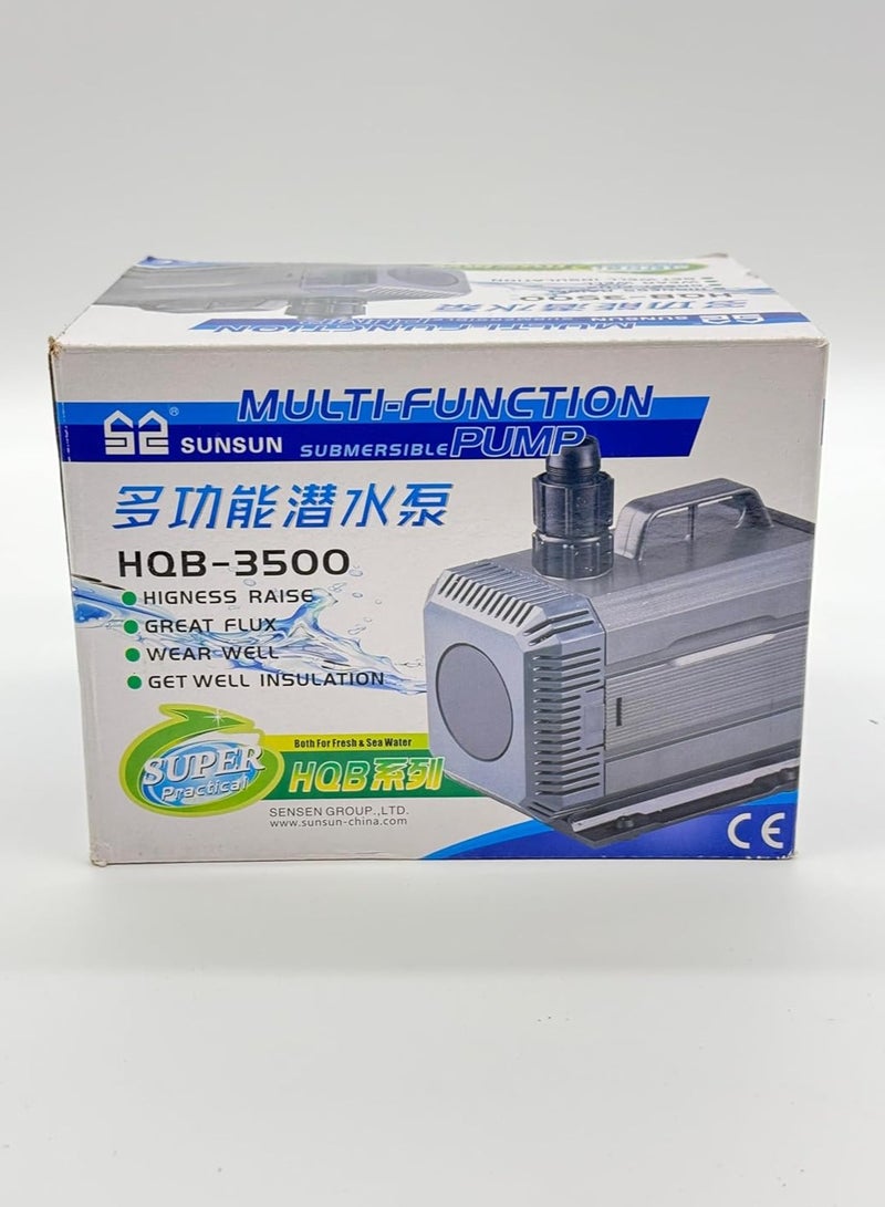 Hqb 3500 Water Submersible Pump | 3000 LPH Flow Rate | 85W Power | 3.5m Pumping Height – for Aquariums, Hydroponics, Ponds & Fountains  - Image 3