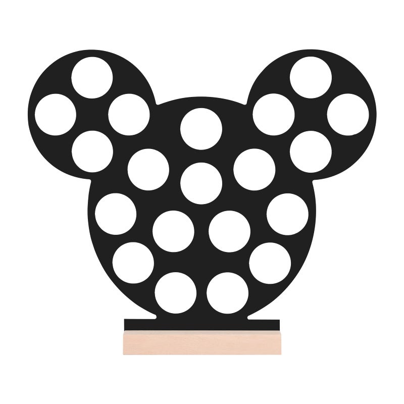 JANESVISSY K Cup Holder, Interesting Coffee Bar Accessories and coffee Storage Organizer,Classic black design, Home or Office kitchen k cup organizer accessories,Compatible with 20 Coffee Pods - Image 1