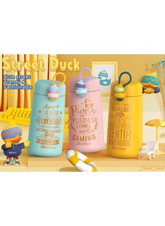 StarAndDaisy StarAndDaisy Smart Kids School Water Bottle SUS Insulated Thermos (Starface-2 Blue)  - Image 5