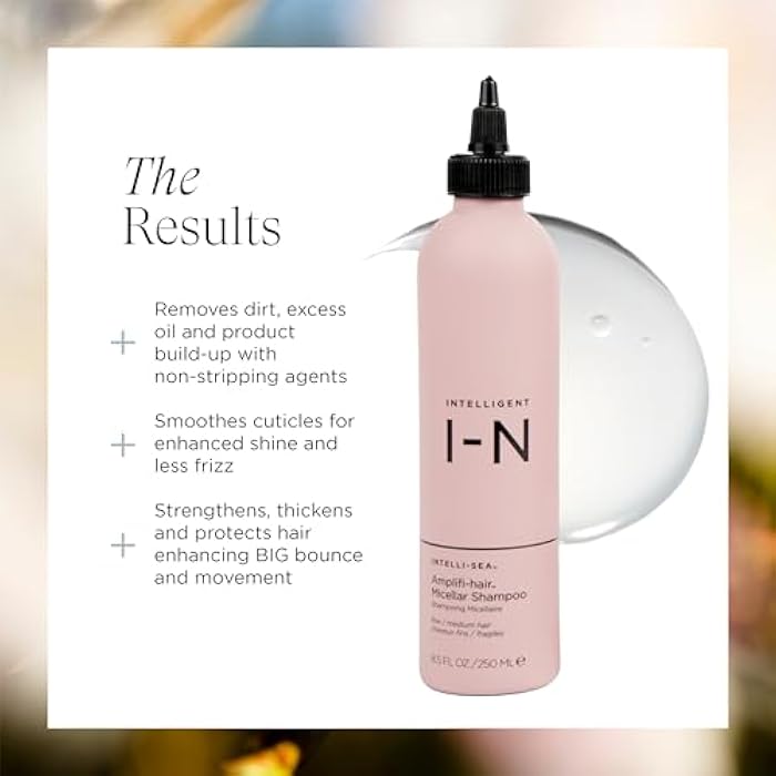Intelligent Nutrients Amplifi-hair Micellar Shampoo, Plant-Powered Volumizing Shampoo for Fine Hair, Vegan Formula, 8.5 Oz - Image 3