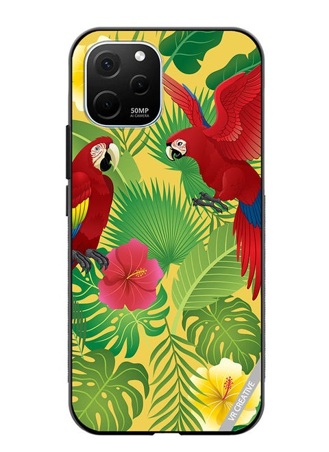 Protective Case Cover For Huawei Enjoy 50z Parot In Jungle Design Multicolour
