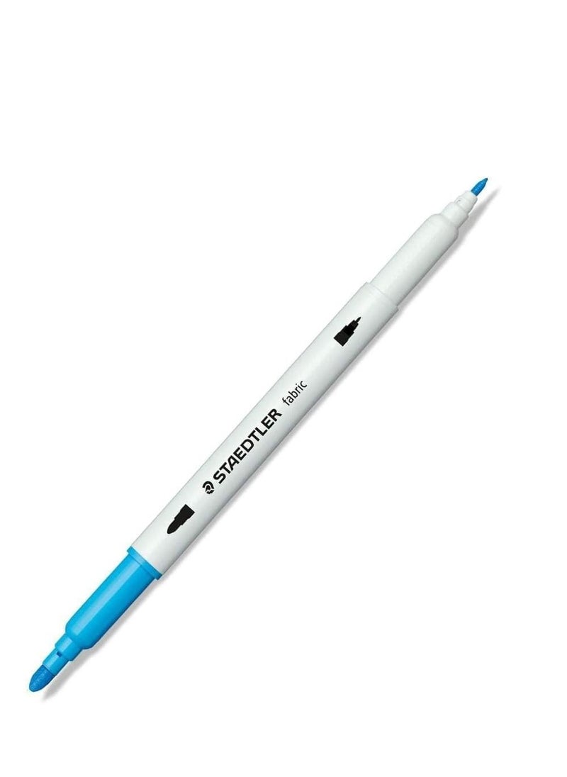 STAEDTLER - Staedtler double ended fabric markers decorate t-shirts, pillows shoes and more 12 assorted colors 3190 TB12 - Image 1