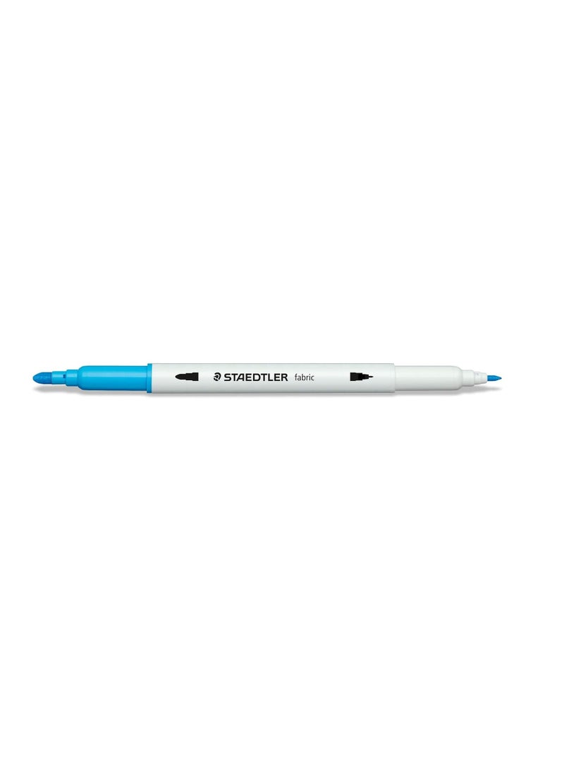 STAEDTLER - Staedtler double ended fabric markers decorate t-shirts, pillows shoes and more 12 assorted colors 3190 TB12 - Image 1