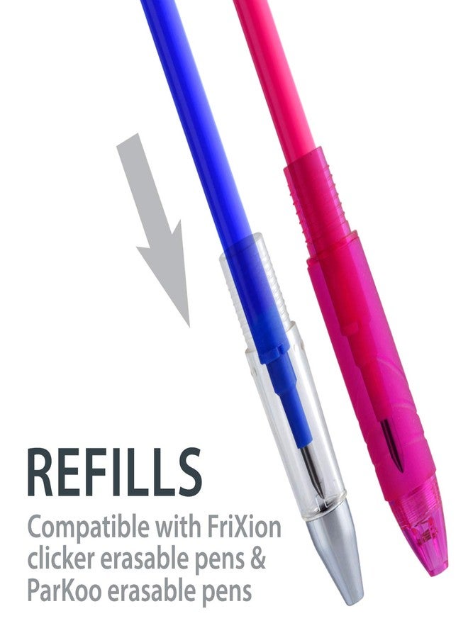 ParKoo Gel Ink Refills Compatible with FriXion and Friction Erasable Gel Pens, Fine Point 0.7 mm, 7 Colors, Pack of 14 - Image 5