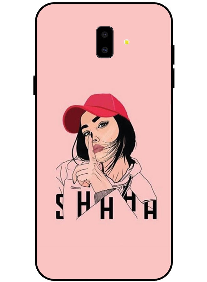 EYE CATCH Protective Case Cover For Samsung Galaxy J6 Smart Series Printed Protective Case Cover for Samsung J6 Shhh - Image 1