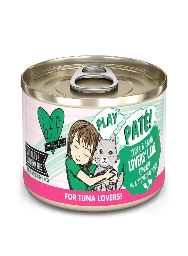 ويروفا Weruva BFF Play - Best Feline Friend Paté Lovers, Aw Yeah!, Tuna & Lamb Lovers' Lane with Tuna & Lamb, 2.8oz Can (Pack of 12) - Image 1