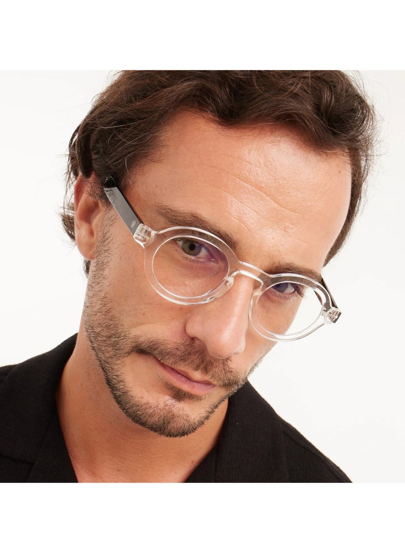 BARNER Charles Glossy Crystal Combi - Round Glasses - Image 3