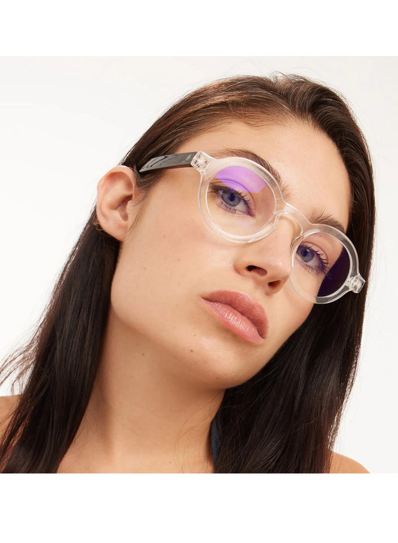 BARNER Charles Glossy Crystal Combi - Round Glasses - Image 2