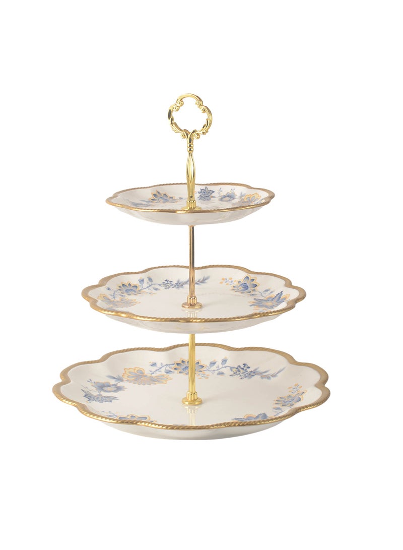 Life Smile Life Smile Life Smile 3-tier Cake Stand ,Kitchen Countertop Storage Stand - Large Fruit Bowl,Decorative Serving Dish Fruits Snacks Display for Table Decoration  - Image 1