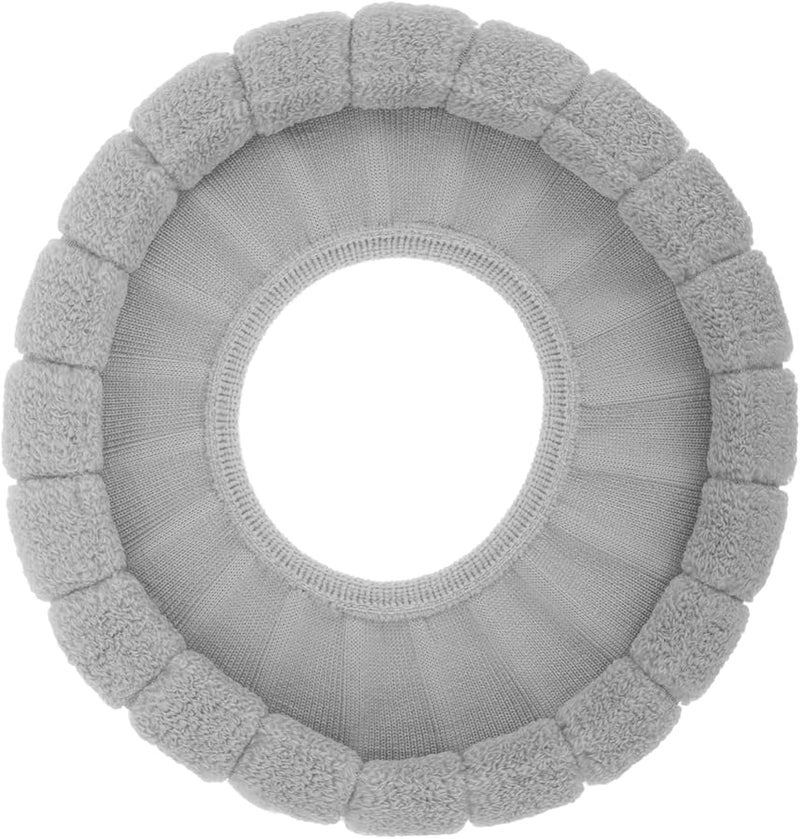 غطاء مقعد مرحاض رمادي سميك قابل للغسل محمول قابل لإعادة الاستخدام سهل التركيب - Image 1