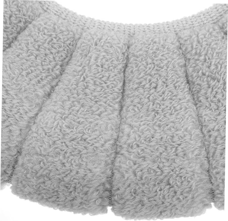 غطاء مقعد مرحاض رمادي سميك قابل للغسل محمول قابل لإعادة الاستخدام سهل التركيب - Image 5