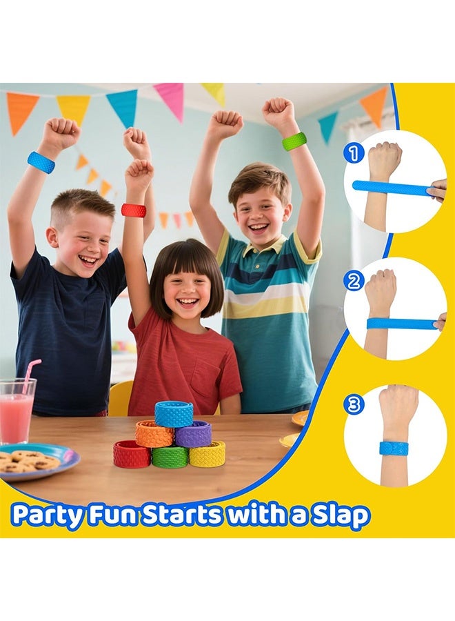 Quantum 6 PCS Sensory Slap Fidget Bracelet Bands, Silicone Sensory Fidget Toys for Kids, Anxiety & Stress Relief - Ideal for Classroom Rewards - Image 5