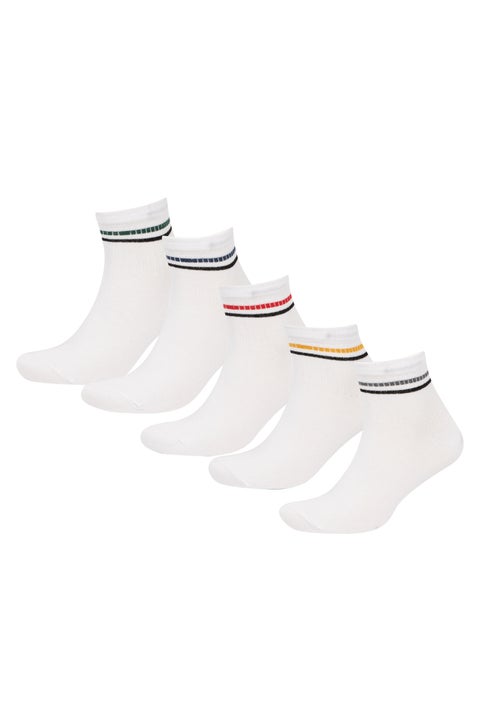 White Man Man 5 Piece Cotton Socks Casual